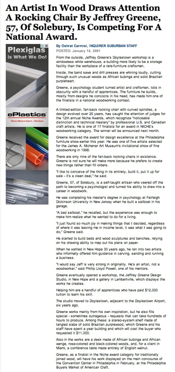 An Artist In Wood Draws Attention